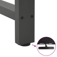 Produktbild för Soffbordsben antracit 2 st 50x(30-31) cm stål