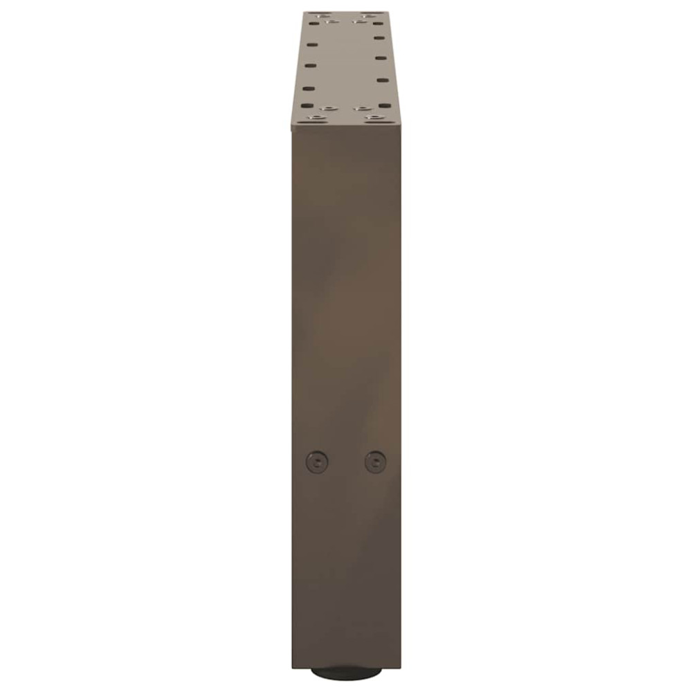 Produktbild för Soffbordsben naturstål 2 st 50x(30-31) cm stål