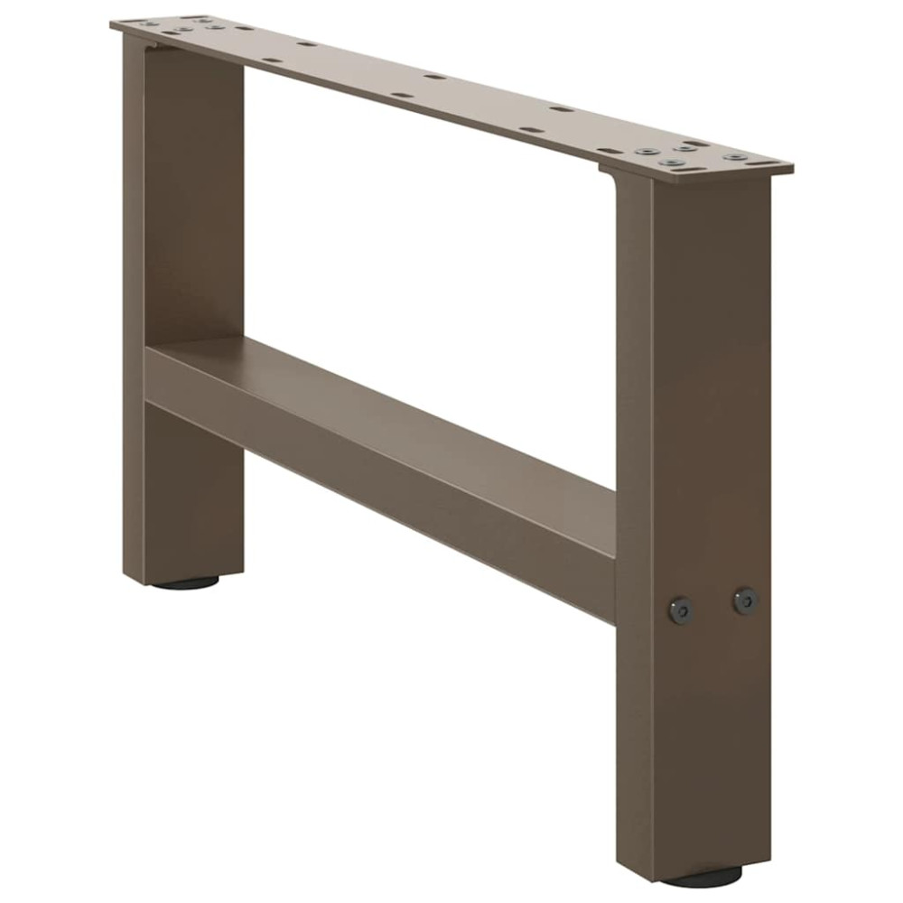 Produktbild för Soffbordsben naturstål 2 st 70x(30-31) cm stål