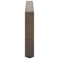 Produktbild för Soffbordsben naturstål 2 st 70x(30-31) cm stål