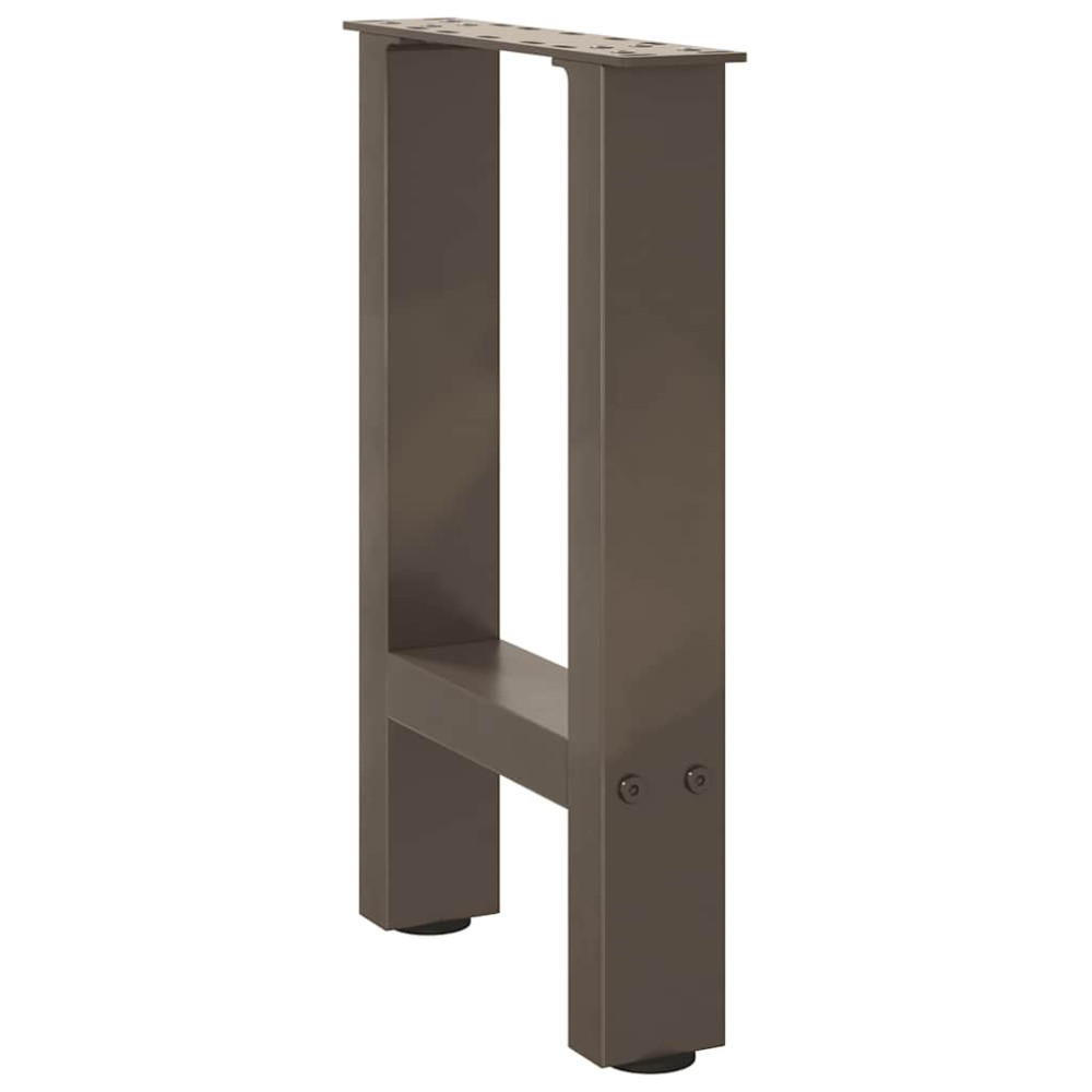 Produktbild för Soffbordsben naturstål 2 st 28x(42-43) cm stål