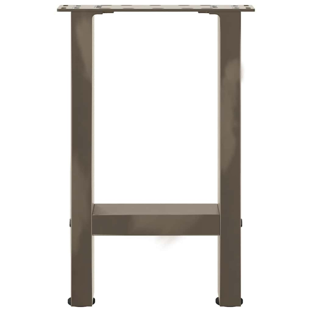Produktbild för Soffbordsben naturstål 2 st 28x(42-43) cm stål