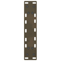 Produktbild för Soffbordsben naturstål 2 st 38x(42-43) cm stål
