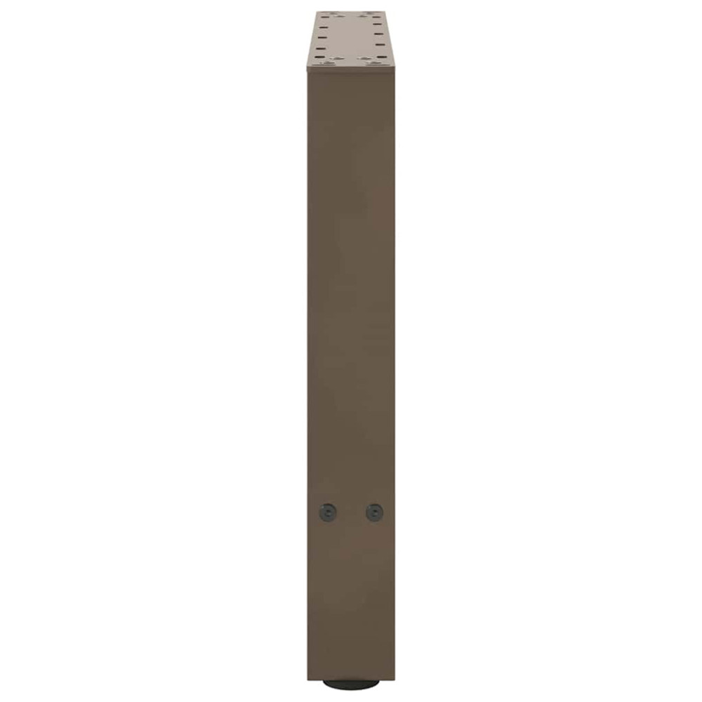 Produktbild för Soffbordsben naturstål 2 st 50x(42-43) cm stål
