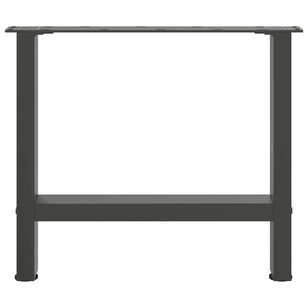 Produktbild för Soffbordsben antracit 2 st 60x(42-43) cm stål