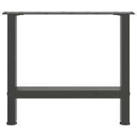 Produktbild för Soffbordsben antracit 2 st 60x(42-43) cm stål