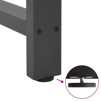 Produktbild för Soffbordsben antracit 2 st 60x(42-43) cm stål