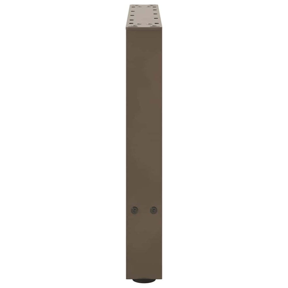 Produktbild för Soffbordsben naturstål 2 st 60x(42-43) cm stål