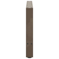 Produktbild för Soffbordsben naturstål 2 st 70x(42-43) cm stål