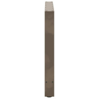 Produktbild för Matbordsben naturstål 2 st 70x(72-73) cm stål