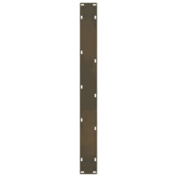 Produktbild för Matbordsben naturstål 2 st 80x(72-73) cm stål