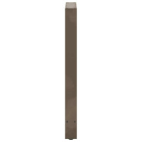 Produktbild för Barbordsben naturstål 2 st 50x(90-91) cm stål