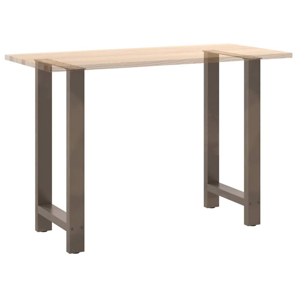 Produktbild för Barbordsben naturstål 2 st 50x(90-91) cm stål