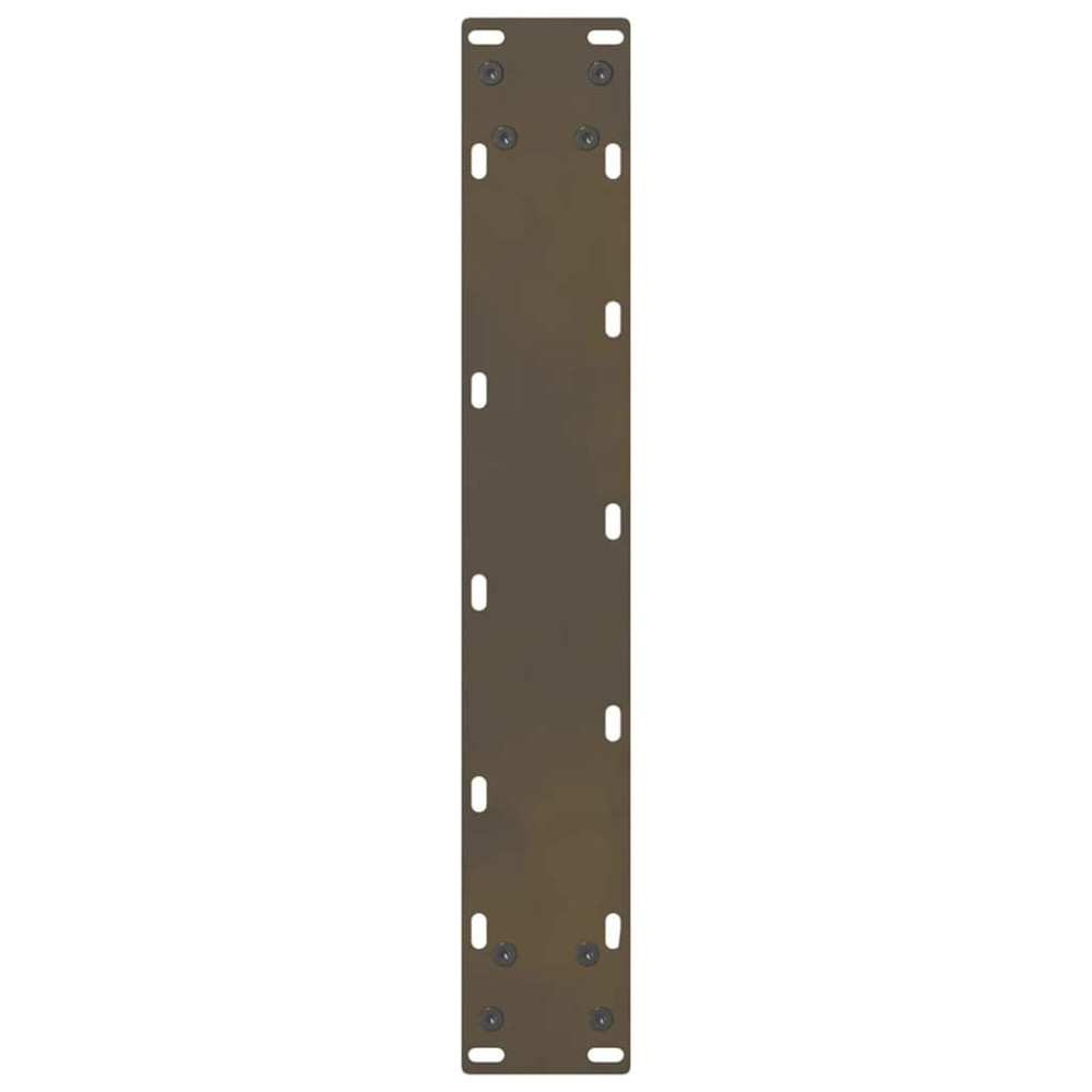 Produktbild för Barbordsben naturstål 2 st 50x(100-101) cm stål