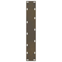 Produktbild för Barbordsben naturstål 2 st 50x(100-101) cm stål