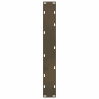 Produktbild för Barbordsben naturstål 2 st 60x(100-101) cm stål