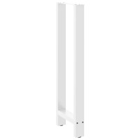 Produktbild för Barbordsben vita 2 st 50x(110-111) cm stål