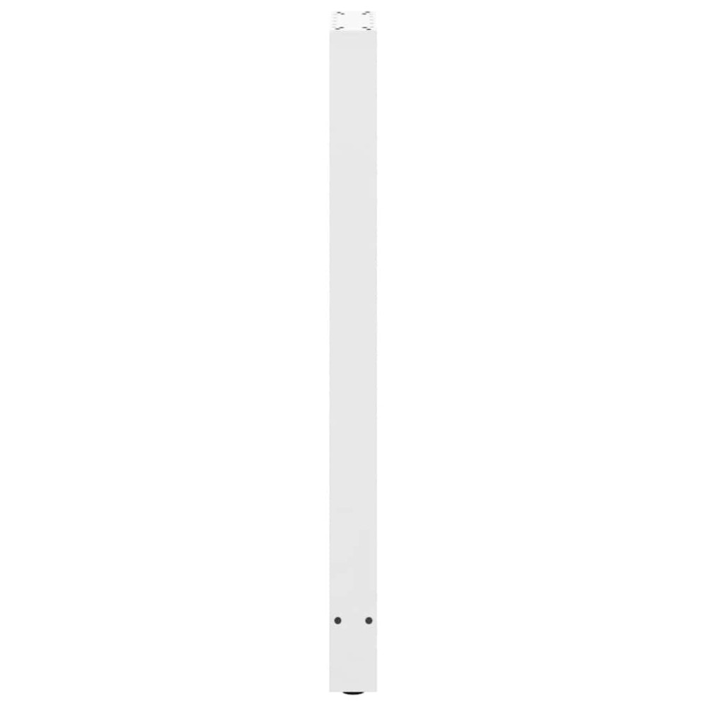 Produktbild för Barbordsben vita 2 st 50x(110-111) cm stål