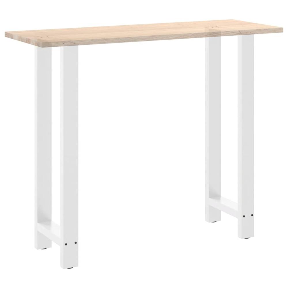 Produktbild för Barbordsben vita 2 st 50x(110-111) cm stål