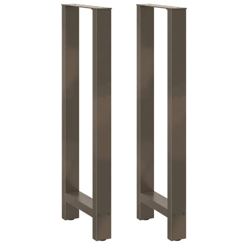 vidaXL Barbordsben naturstål 2 st 50x(110-111) cm stål