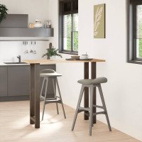 Produktbild för Barbordsben naturstål 2 st 50x(110-111) cm stål