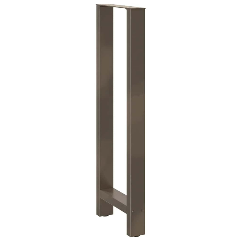 Produktbild för Barbordsben naturstål 2 st 50x(110-111) cm stål