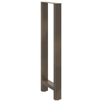 Produktbild för Barbordsben naturstål 2 st 50x(110-111) cm stål