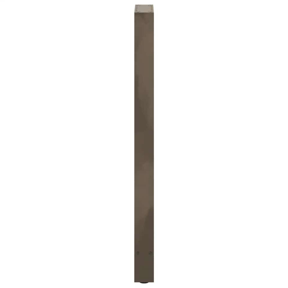 Produktbild för Barbordsben naturstål 2 st 50x(110-111) cm stål