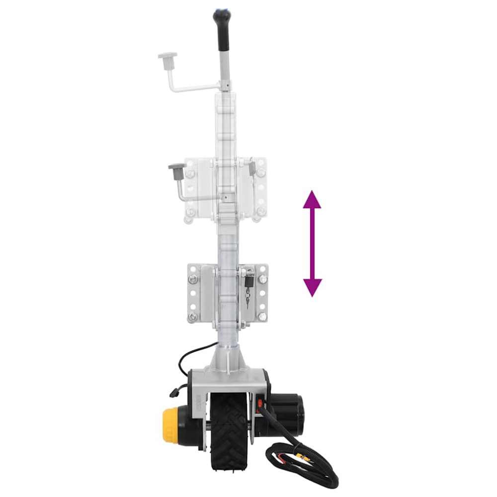 Produktbild för Domkraft 12 V 550 W aluminium