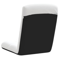 Produktbild för Hopfällbar golvstol vit 71x51x62 cm tyg