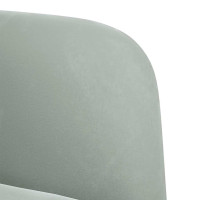 Produktbild för Loveseat soffa ljusgrå 109 cm sammet