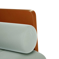 Produktbild för Loveseat soffa med bolsterdynor ljusgrå 110 cm sammet