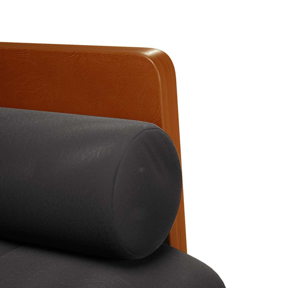 Produktbild för Loveseat soffa med dynor svart 110 cm sammet