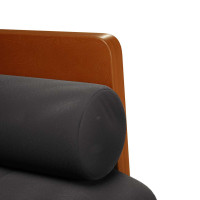 Produktbild för Loveseat soffa med dynor svart 110 cm sammet