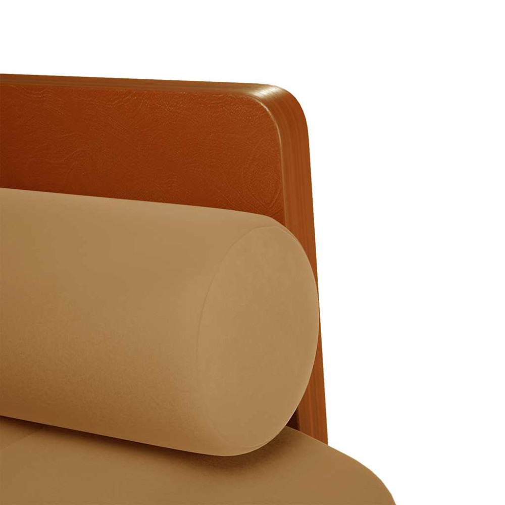 Produktbild för Loveseat soffa med dynor brun 110 cm sammet