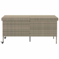 Produktbild för Dynbox på hjul ljusgrå 160x55x75 cm konstrottning