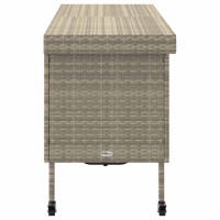 Produktbild för Dynbox på hjul ljusgrå 160x55x75 cm konstrottning