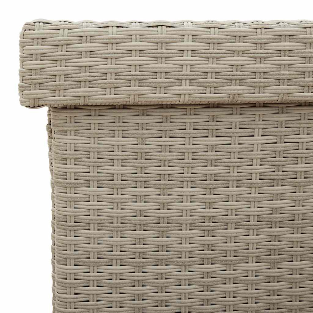 Produktbild för Dynbox på hjul ljusgrå 160x55x75 cm konstrottning