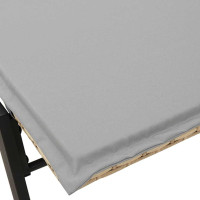 Produktbild för Solsäng med dyna beige konstrotting