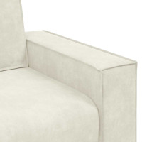 Produktbild för Soffstol gräddvit 100x78x84 cm sammet