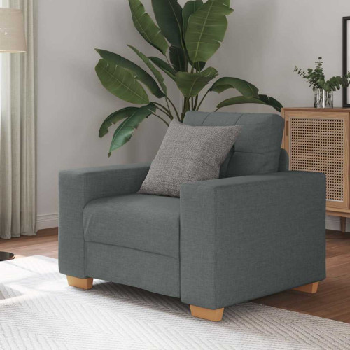 vidaXL Fåtölj mörkgrå 100x78x80 cm tyg