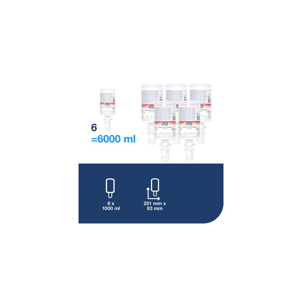Produktbild för Handdesinfektion TORK Extra S4 Gel 1L