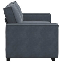 Produktbild för Soffa 2-sits mörkgrå 180x78x84 cm sammet