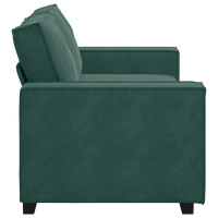 Produktbild för Soffa 2-sits mörkgrön 180x78x84 cm sammet