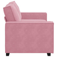 Produktbild för Soffa 2-sits rosa 180x78x84 cm sammet