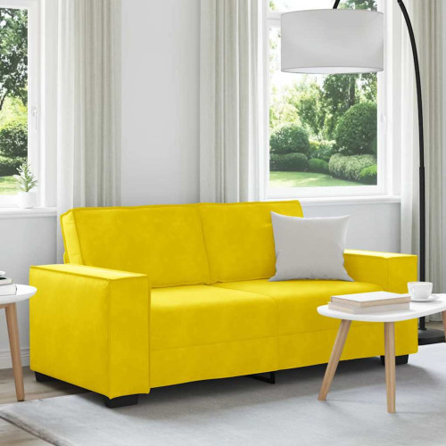vidaXL 2-sitssoffa gul 180x78x84 cm sammet