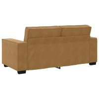 Produktbild för Soffa 2-sits brun 180x78x84 cm sammet