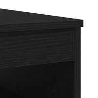 Produktbild för Byrå svart ek 40x50x76 cm konstruerat trä