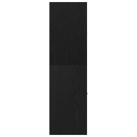 Produktbild för Apoteksskåp svart ek 30x41x144,5 cm konstruerat trä