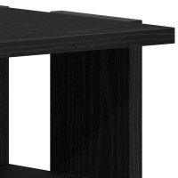 Produktbild för Skoskåp svart ek 25x27x102 cm konstruerat trä